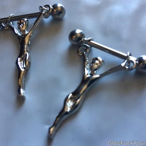 Jesus Christ, Stainless Steel Rosary butt plug and NIPPLE RINGS Keep Christ's love deeper then ever, holy smokes, amen MATURE image 3
