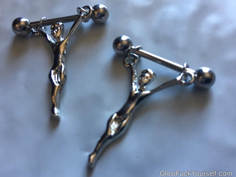 Jesus Christ, Stainless Steel Rosary butt plug and NIPPLE RINGS Keep Christ's love deeper then ever, holy smokes, amen MATURE image 3