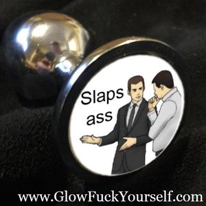 Salesmen Meme Butt Plug Available in stainless steel or silicone sex toy mature gag gift kinky gay fidget tail image 2