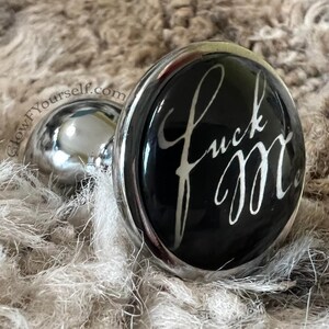 Valentine's day candy heart or cursive butt plug, because love Stainless steel or silicon mature image 8