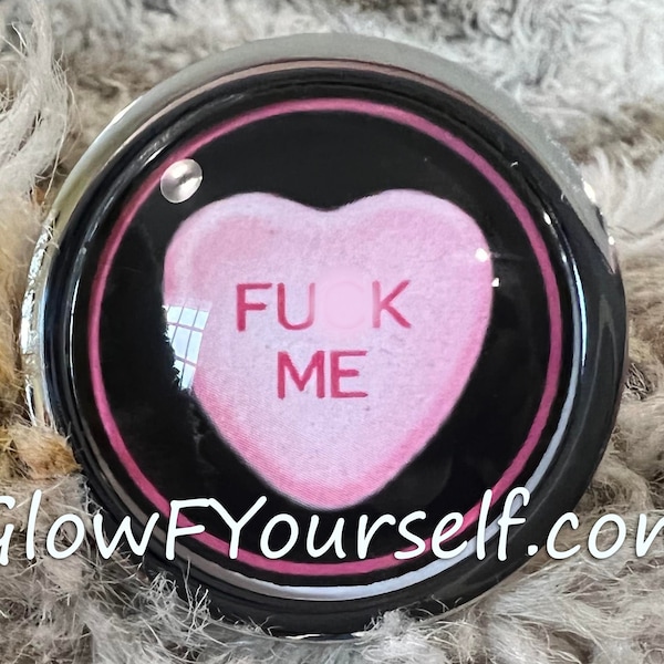 Valentine's day candy heart or cursive butt plug, because love! Stainless steel or silicon mature