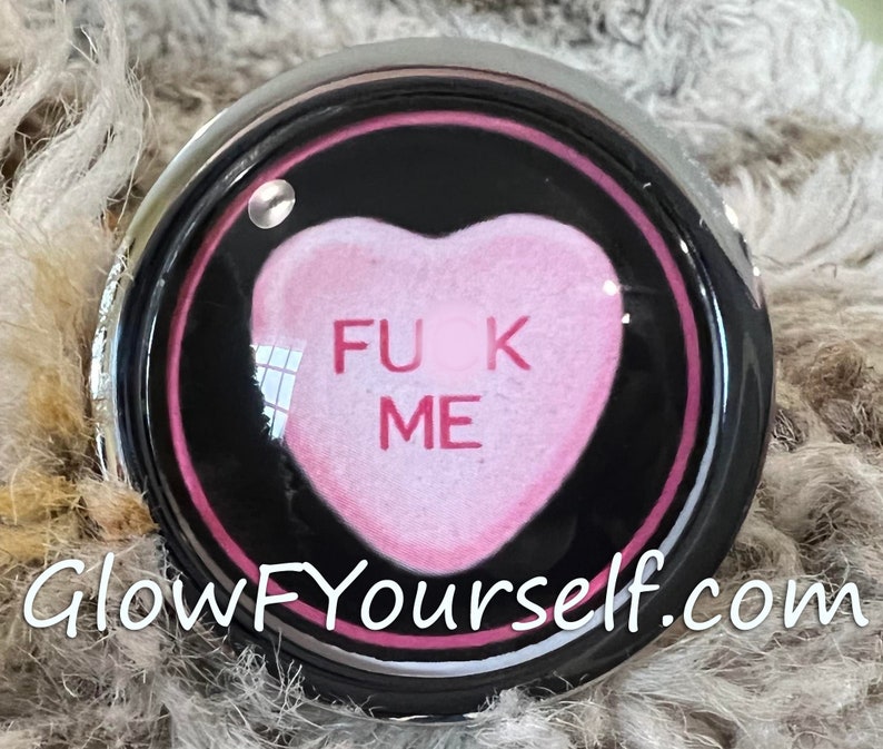 Valentine's day candy heart or cursive butt plug, because love Stainless steel or silicon mature image 1