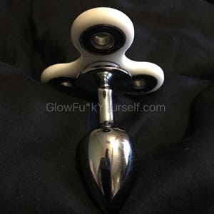 Fidget Spinner Butt Plug Stainless steel anal focus toy image 2