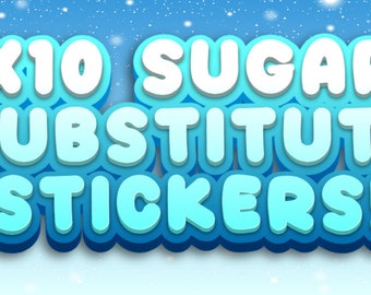 10 pack of GFY sugar substitute stickers, as seen on IG, tiktok, for mature adults only, fun for the whole bar, family, church & workplace!