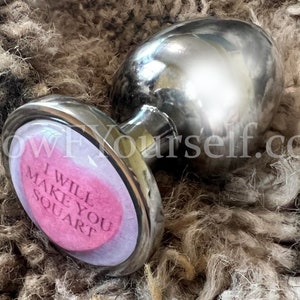 Valentine's day candy heart or cursive butt plug, because love Stainless steel or silicon mature image 4