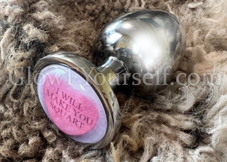 Valentine's day candy heart or cursive butt plug, because love Stainless steel or silicon mature image 4