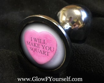 I will make you SQUART! Custom valentines day butt plug MATURE bdsm gag gift lovers play toy tail kinky booty
