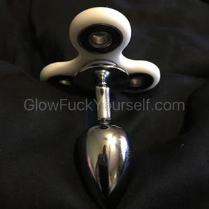 Fidget Spinner Butt Plug Stainless steel anal focus toy image 5