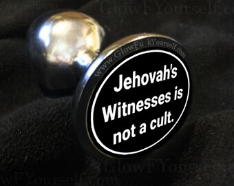 Jehovah's witnesses is not a cult paper weight! Mature adults only, gag gift that's DEFINITELY not a butt plug hail satan 666 amen jesus