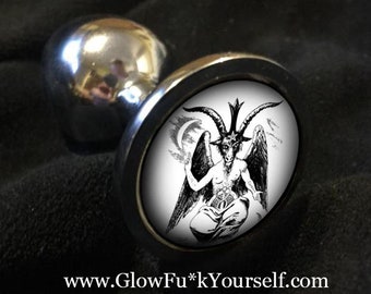 Baphomet butt plug! Just in time for Halloween, Armageddon or Christmas! Levi Satan pentagram gay kinky bdsm 666 satanic death metal mature