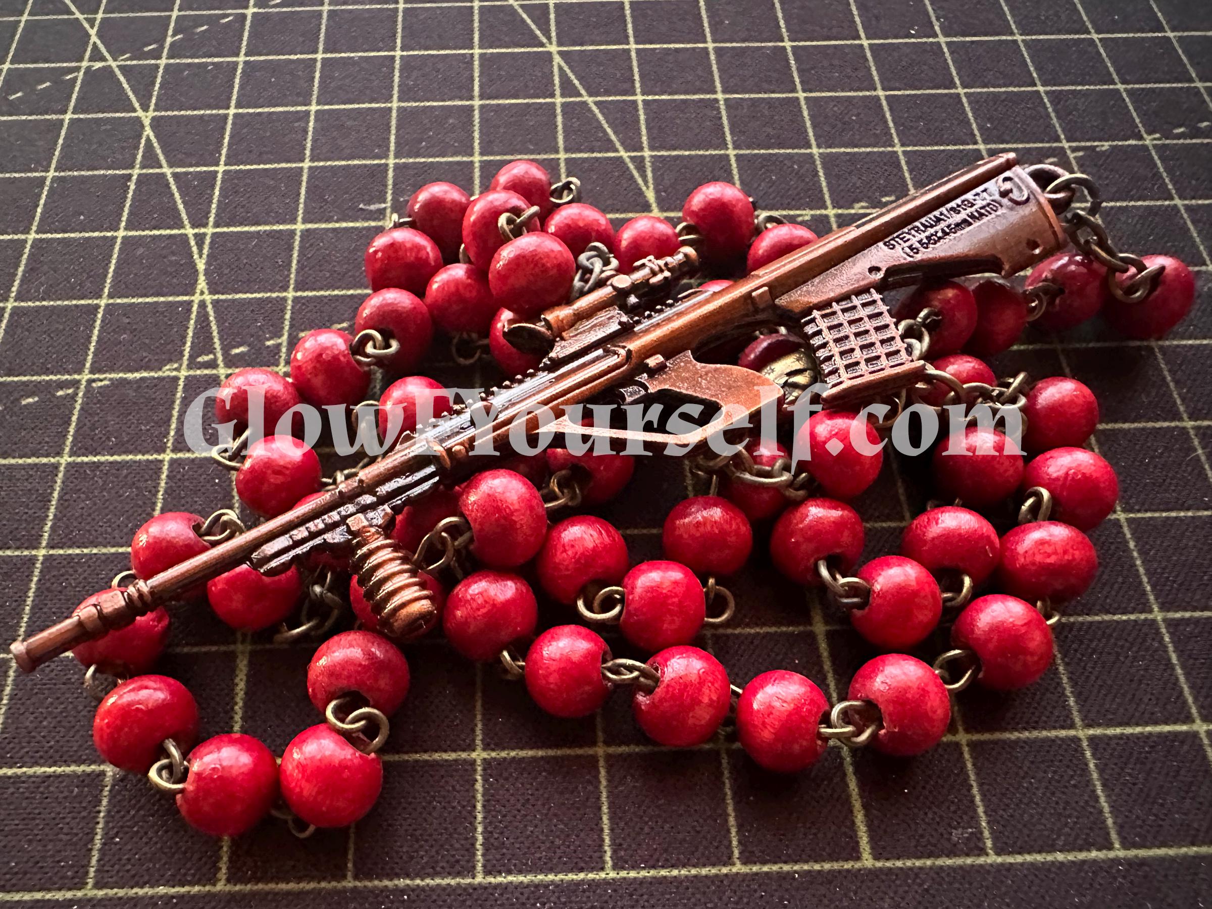 Shotgun, AK-47 or a Sniper Rifle Rosary! Hail Mary, With One of