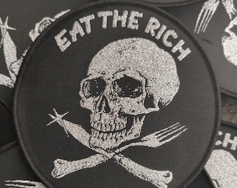Eat The Rich Woven Patch