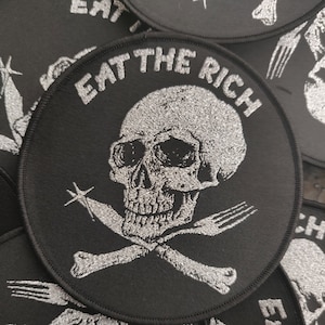 Eat The Rich Woven Patch