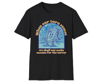 When our turn comes -  guillotine T shirt - Front print - black