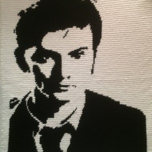 Tenth Doctor- David Tennant crochet blanket - PATTERN ONLY