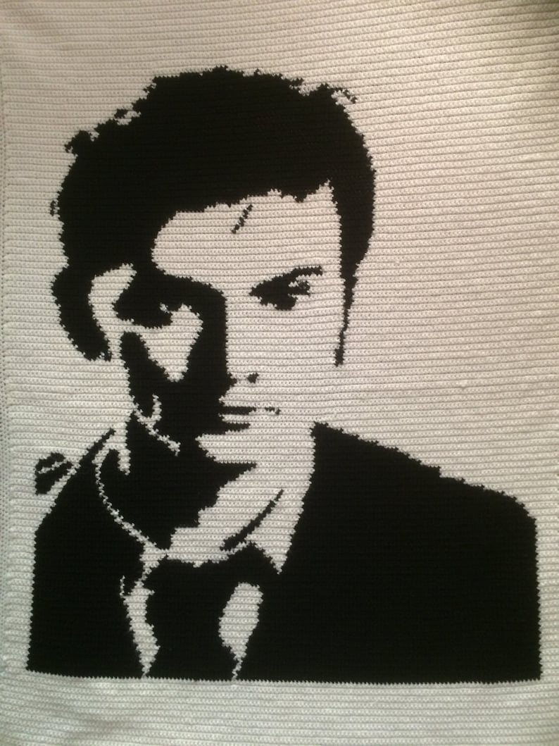 Tenth Doctor David Tennant crochet blanket PATTERN ONLY image 1