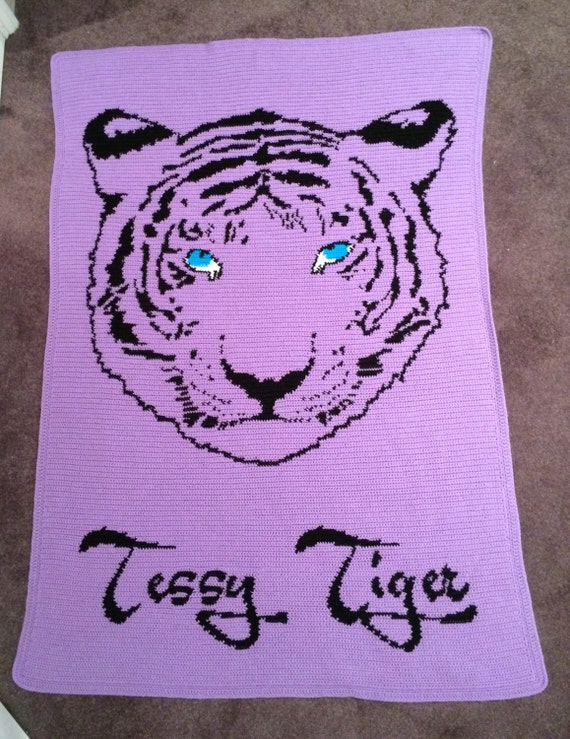 Tiger Blanket - PATTERN ONLY