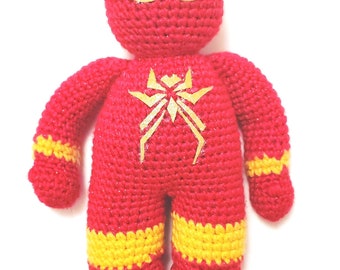 Crochet doll pattern - Iron Spider -  PDF Action Figure