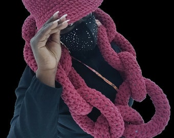 Crochet Chain Link Scarf