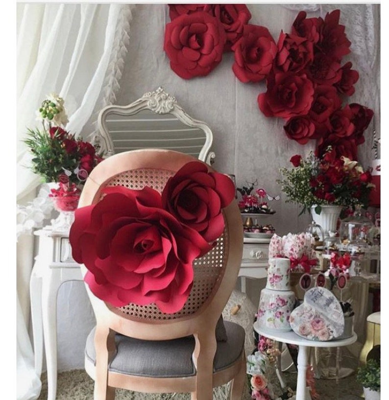Giant Paper Flower for Wedding Chairwedding Chair Etsy