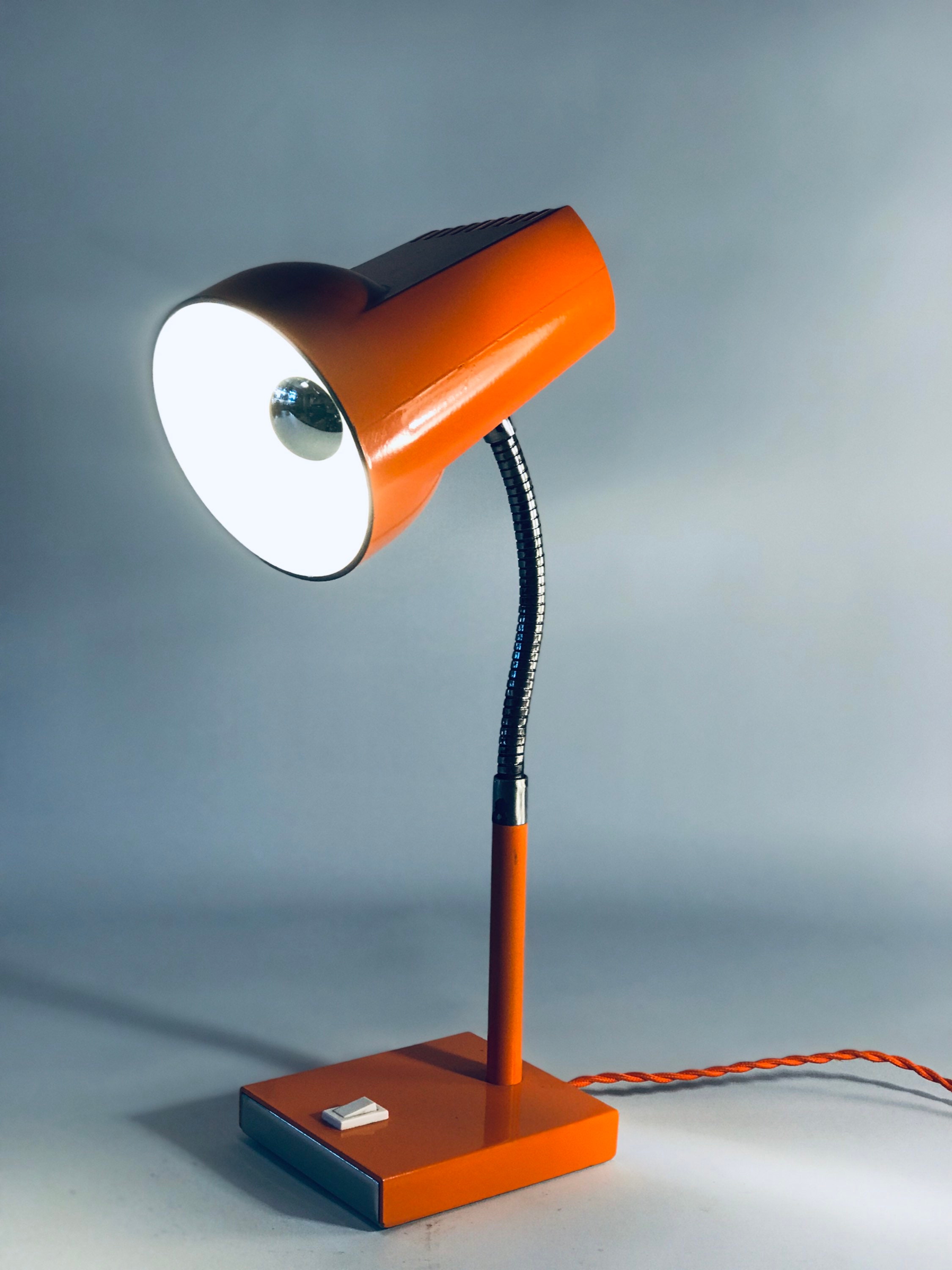 Lampe Vintage Orange Metal