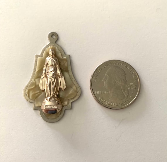 Immaculate Virgin Mary medallion, Immaculate Mary… - image 3