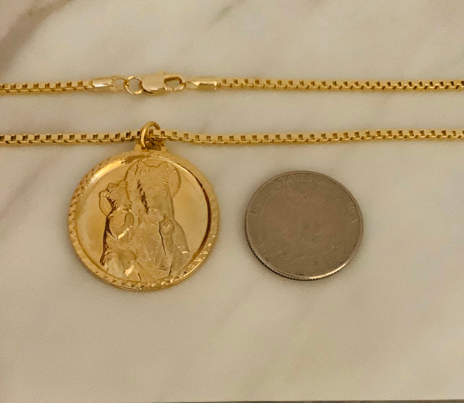 Saint Anne medallion St Anne de Beaupre religious pendant Etsy