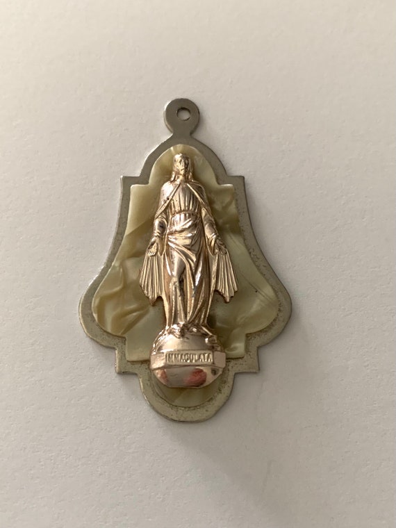 Immaculate Virgin Mary medallion, Immaculate Mary… - image 2