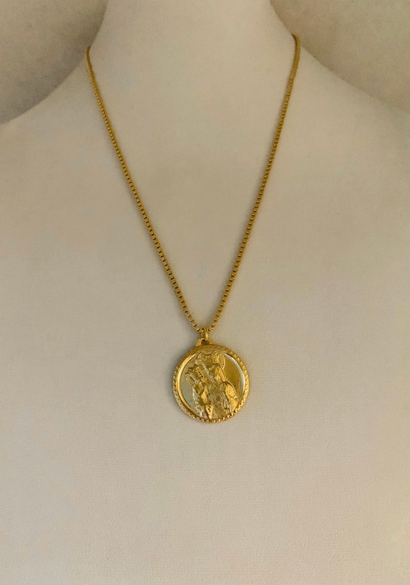 Saint Anne medallion St Anne de Beaupre religious pendant Etsy