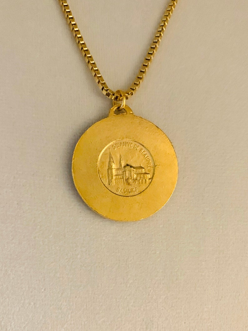 Saint Anne Medallion St Anne De Beaupre Religious Pendant Etsy
