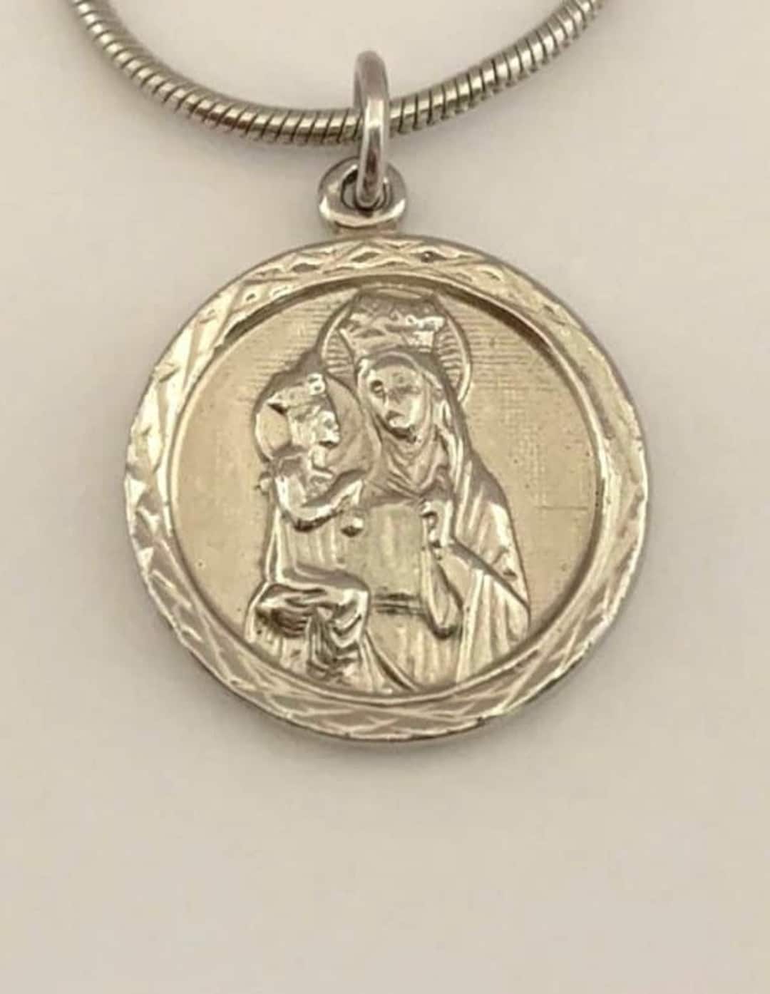 Médaille Sainte Catherine Patronne Des études - Bronze, Gravée "G.Q.", Dans Son Boîtier D'origine