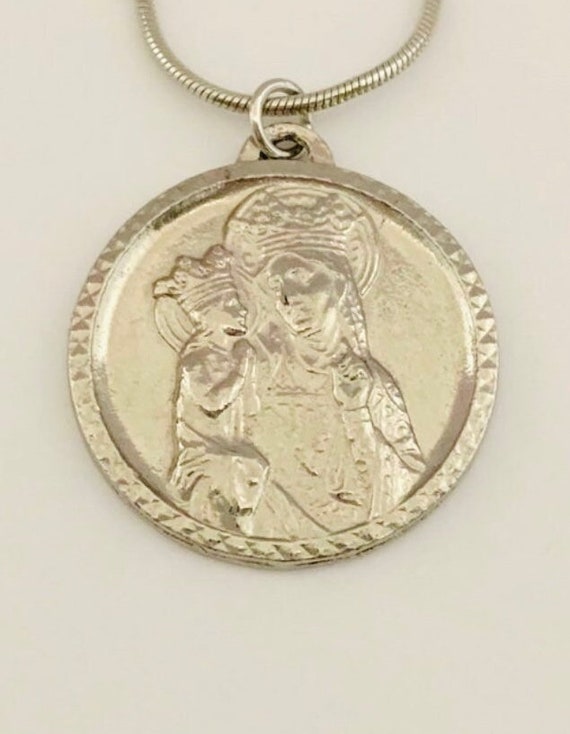 Vintage Saint Anne medallion, St Anne de Beaupre r