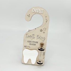 Tooth Fairy Door Hanger | Personalized | First Tooth | Tooth Fairy Box | Kids Tooth Fairy Pillow