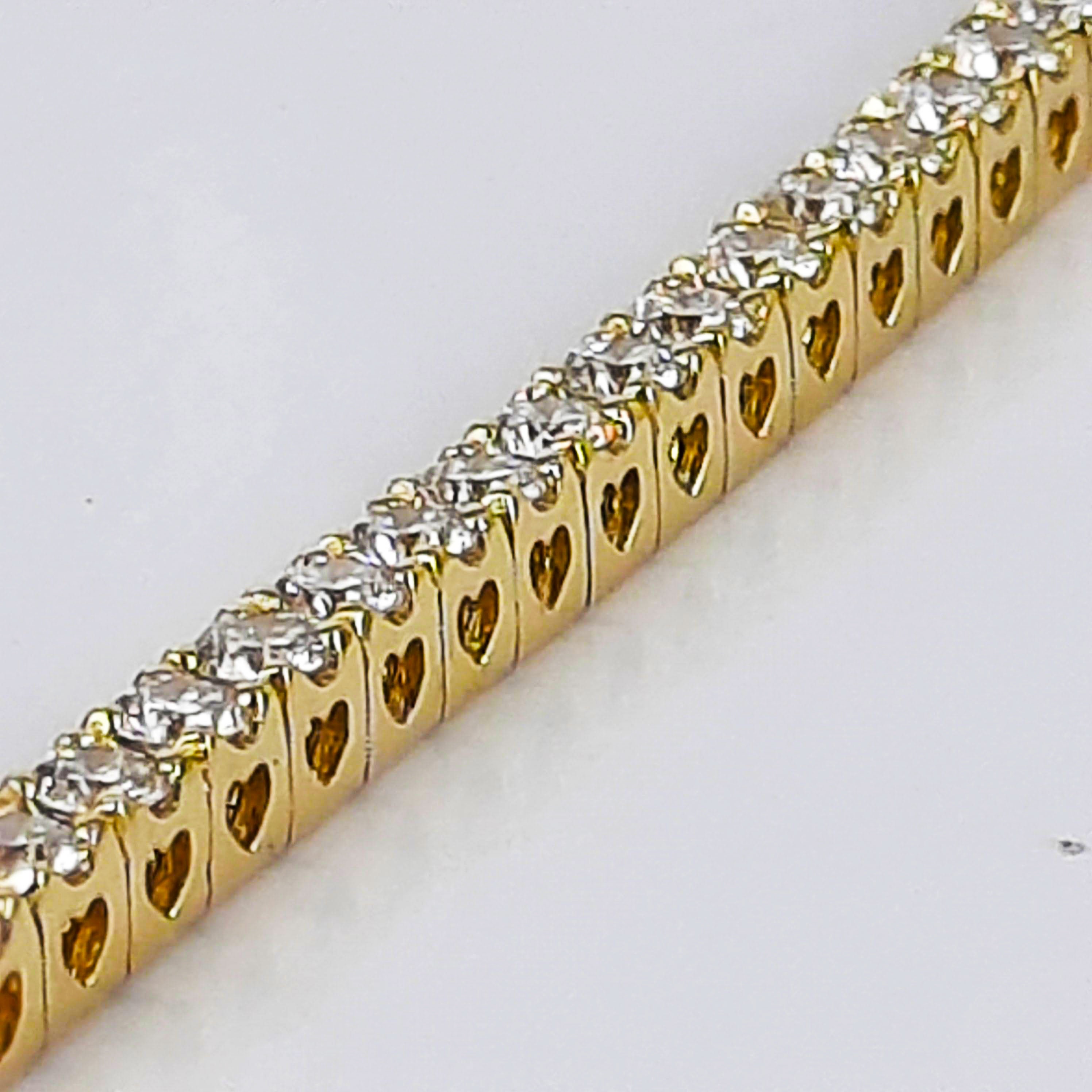 14K Gold Parcel Diamond Tennis Bracelet 67129: buy online in NYC. Best  price at TRAXNYC.