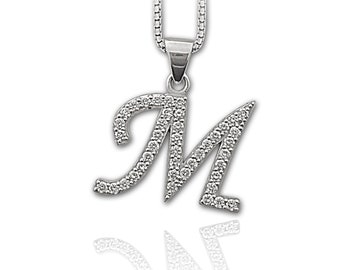 M MOOHAM Collana Iniziale A Cuore In Oro Rosa - Donna E Ragazza, Ottone E Zirconia, Catena Regolabile - 4