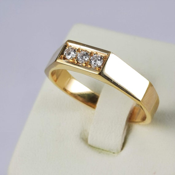 Man's 12.50ct Diamond & Citrine Ring 18K – Chicago Pawners & Jewelers