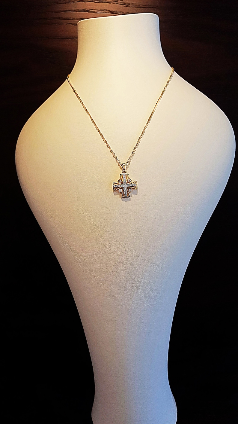 Jerusalem cross necklace Etsy