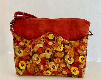 2 in 1 Purse - Fall flowers & Maize