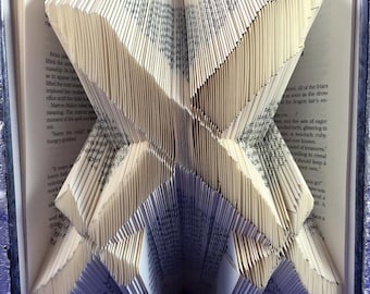 Origami Fantasy Book Lovers Book Folding Pattern DIY Scimitar (Swords) 356  Folds with Free Heart Pattern
