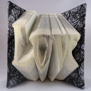 Origami Book Folding Pattern DIY  Gothic Love 342 Folds with Free Heart Pattern