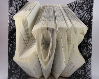 Origami Book Folding Pattern DIY  Gothic Love 342 Folds with Free Heart Pattern