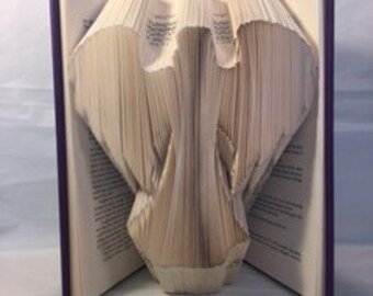 Origami Easter Gift Book Folding Pattern DIY Angel 362 Folds with Free Heart Pattern