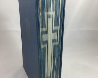 Book Folding Pattern-Christian Cross-Presbyterian Hymnal--Papercraft-Origami-DIY-Free Heart Pattern - 251 Folds