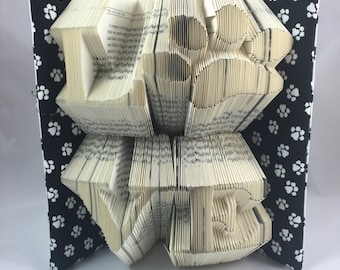 Origami Pet Lover Gifts Book Folding Pattern DIY Multi-Line Pattern 250 Folds Pet Lover Free Heart Pattern Book Art Book