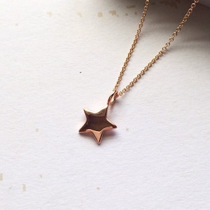 Rose Gold Star Necklace Star Pendant Gifts for Her gifts Under 25  Gifts for Her Rose Gold Necklace