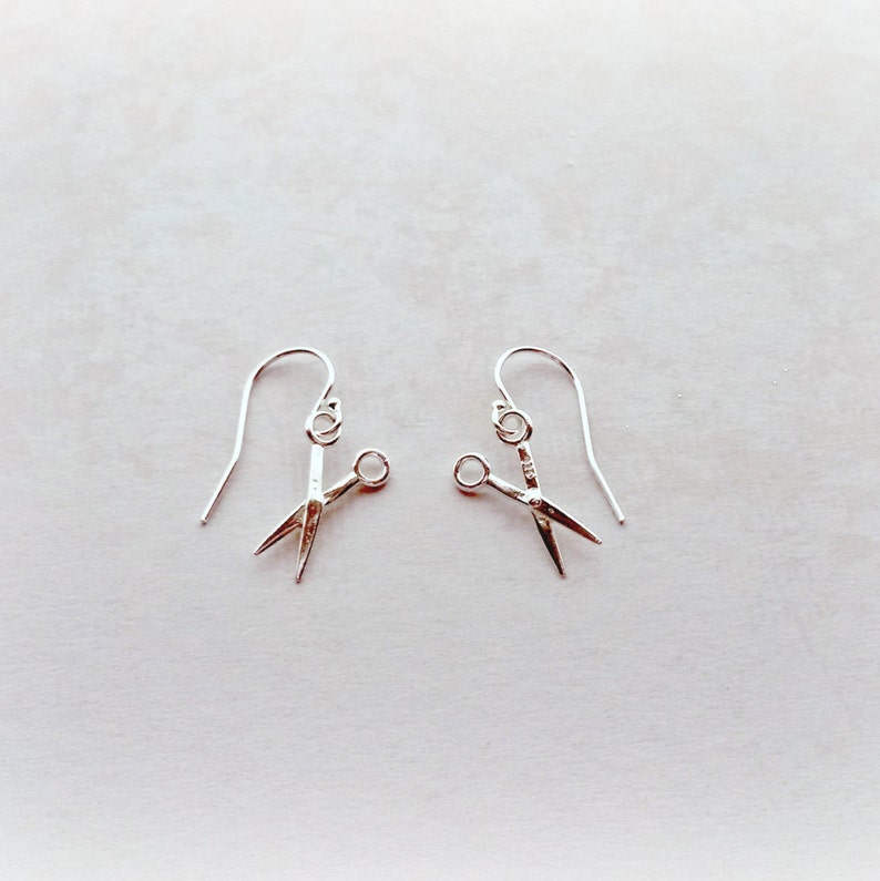 Scissor Earrings Sterling Silver Scissor Earrings Gift for Etsy UK