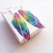 Rainbow Fairy Wing Earrings , Pride Earrings , Gifts under 25,   gifts for LGBT, Gifts for Keyworker, Gay Pride, Festival Earrings 