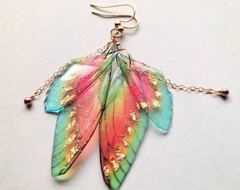 Fairy Wing Earrings, Summer Earrings, Festival Earrings, Boho Earrings, Summer Fairy wings, Gifts for Her