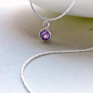 Amethyst Necklace, Amethyst pendant February Birthday, February birthstone, Valentines Gifts for Her
