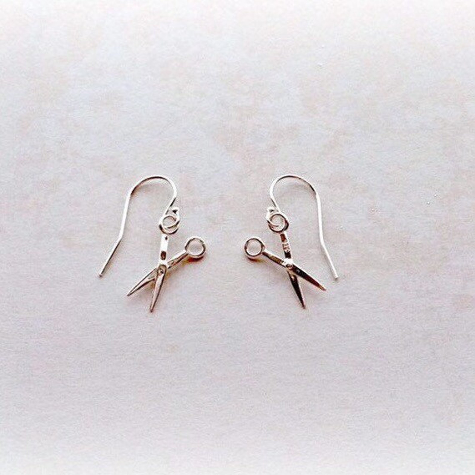 Scissor Earrings Sterling Silver Scissor Earrings Gift for Etsy UK